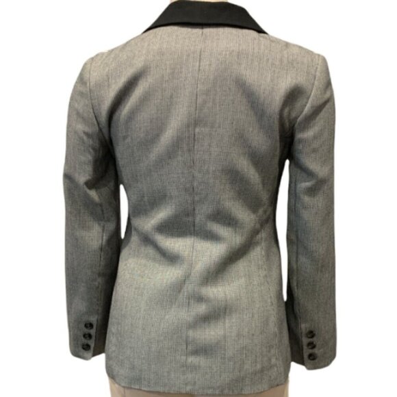 John Meyer of Norwich Sz 2P/Petite Checked Blazer Convertible Collar 297B - Picture 5 of 7